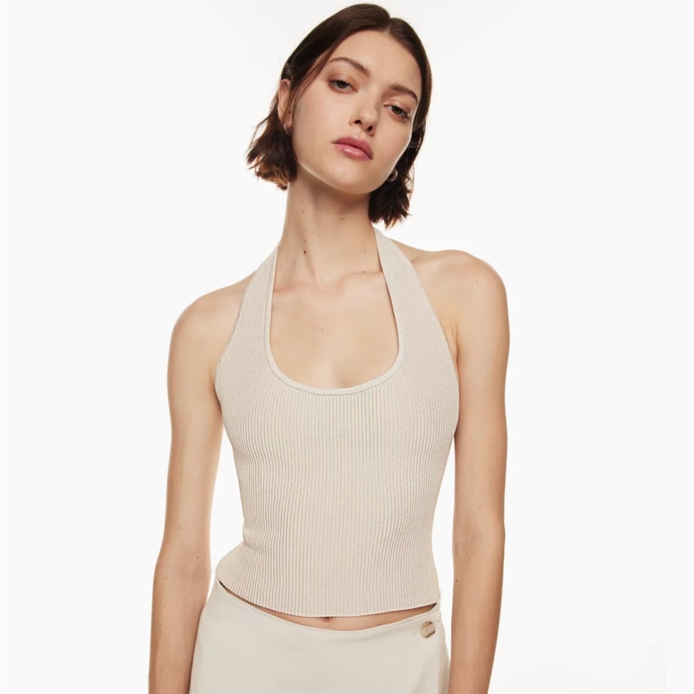 Babaton Sculpt Knit Backless Halter Top